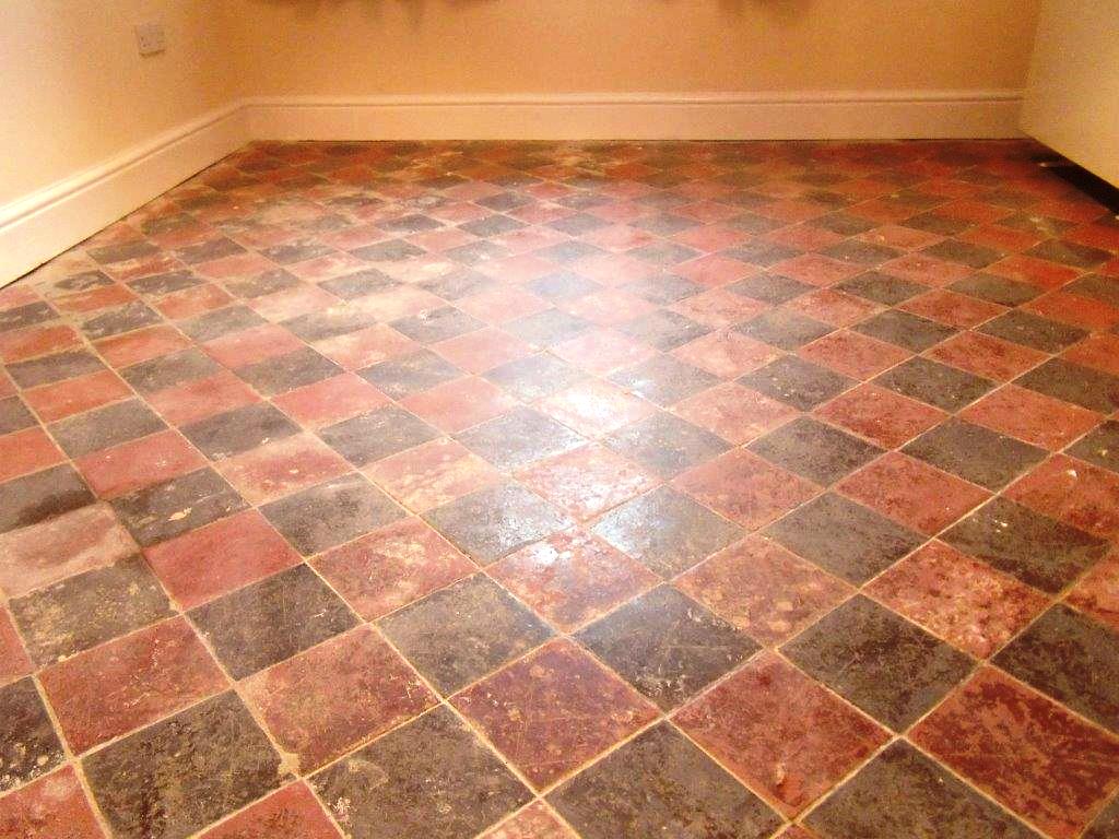 Victorian Tiled Floor Before